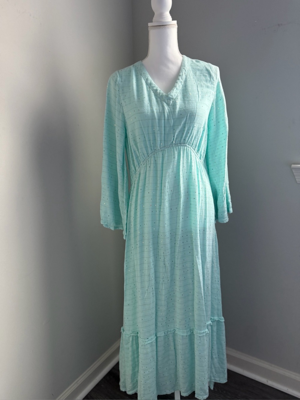 PQ Swim Mint Green V-Neck Maxi Coverup